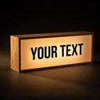 Customizable Wooden Lightbox